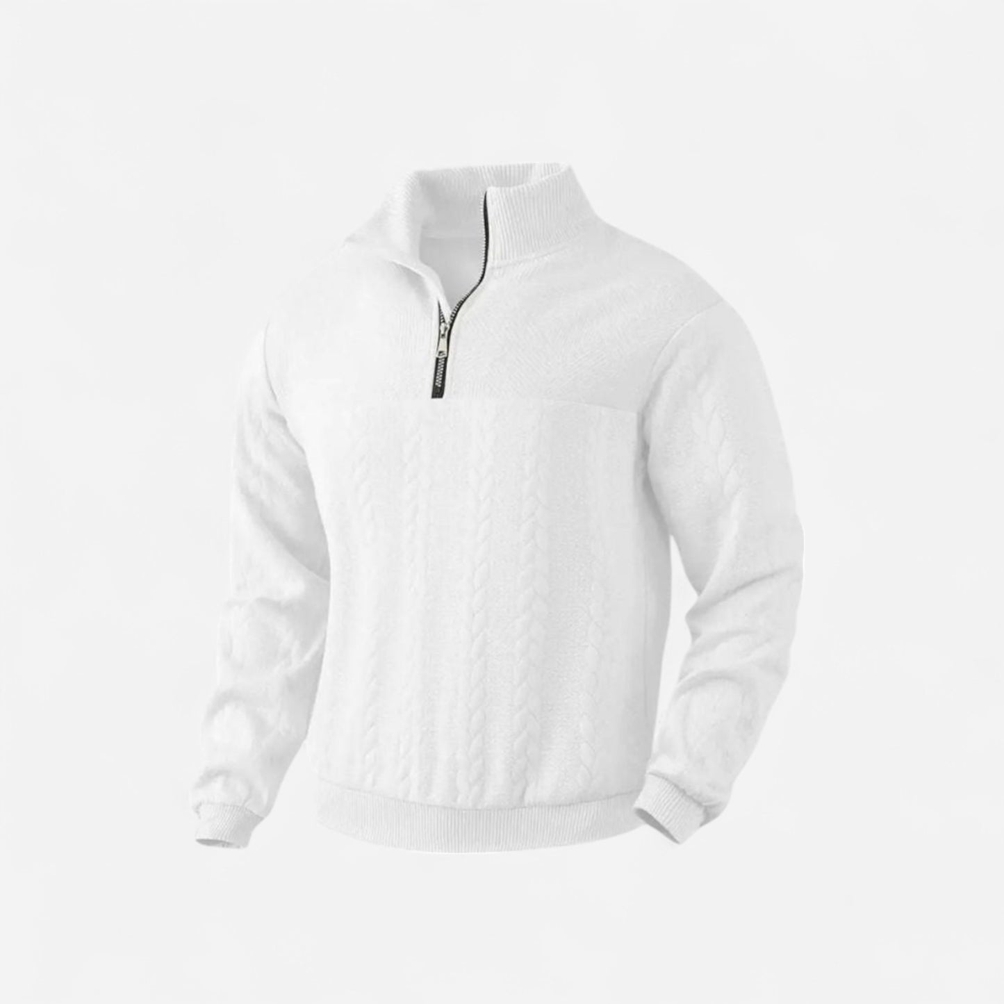 Essential Henry Quarter Zip Pullover - Confort et Élégance