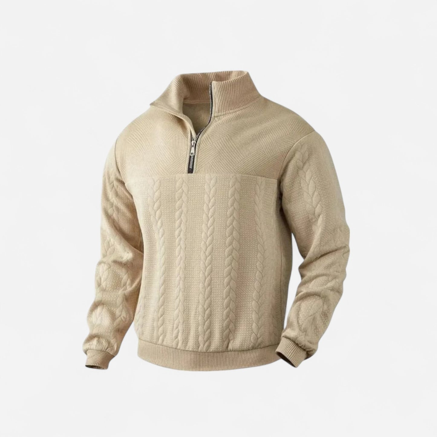 Essential Henry Quarter Zip Pullover - Confort et Élégance