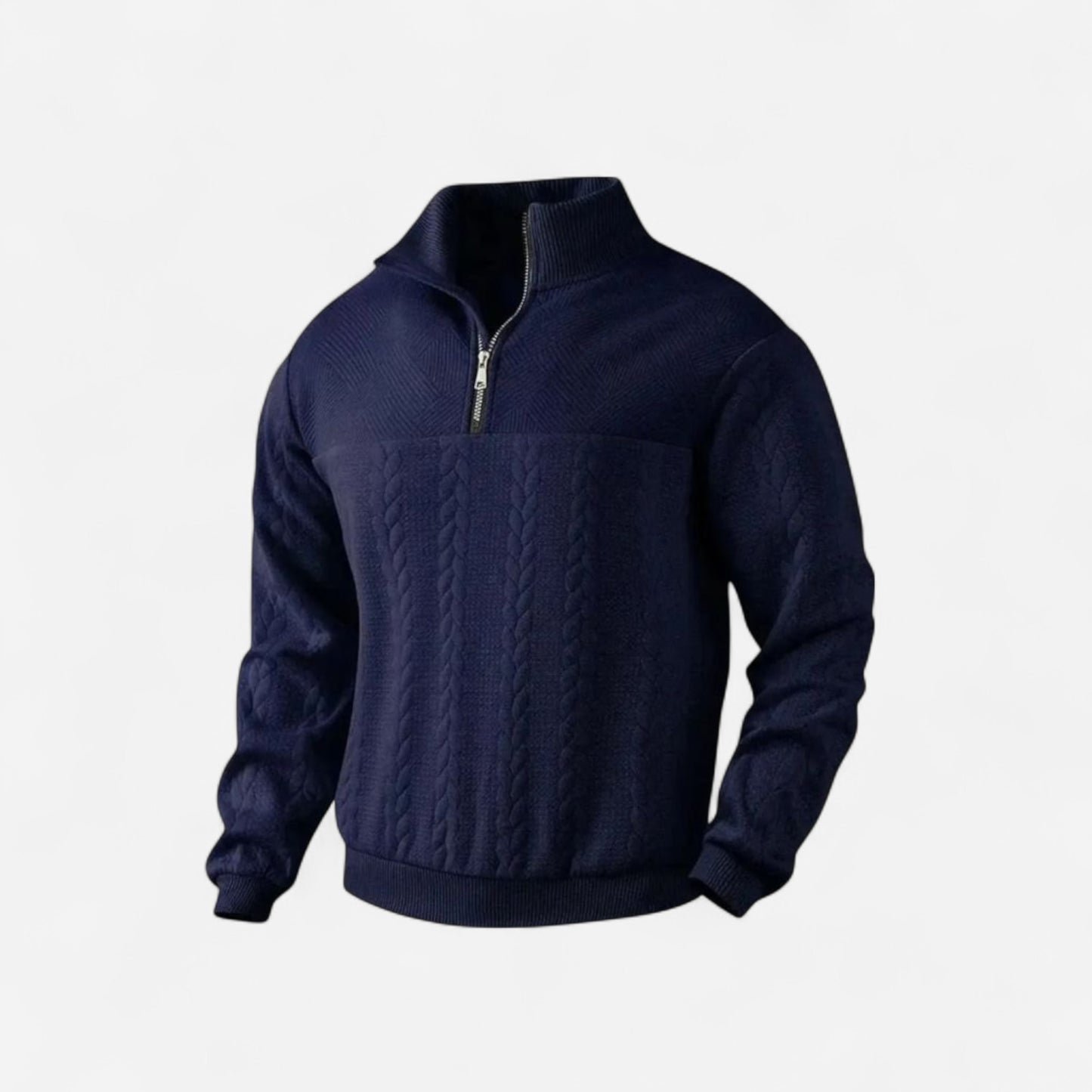 Essential Henry Quarter Zip Pullover - Confort et Élégance