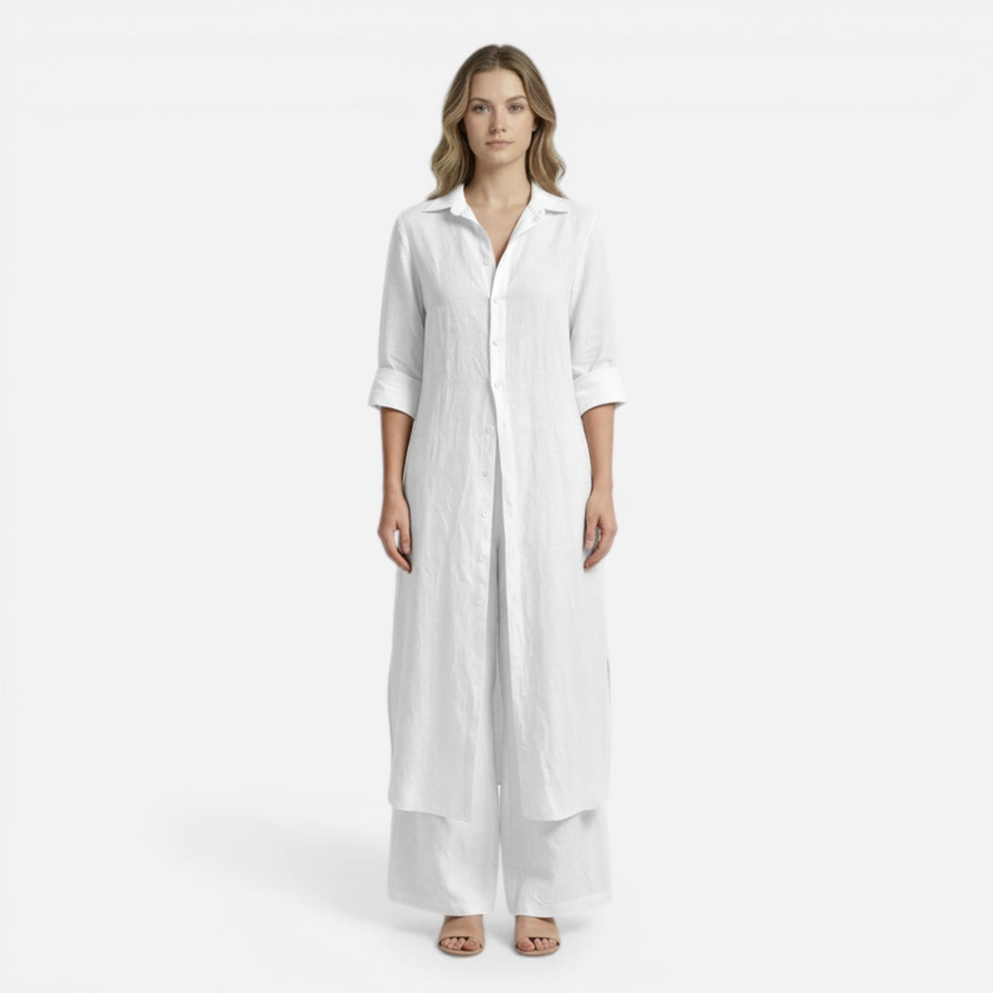 Ensemble coordonné femme : chemise et pantalon long pour tous les jours