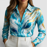 Eloura Satin Flow Shirt - Chemisier Satiné Élégant et Confortable
