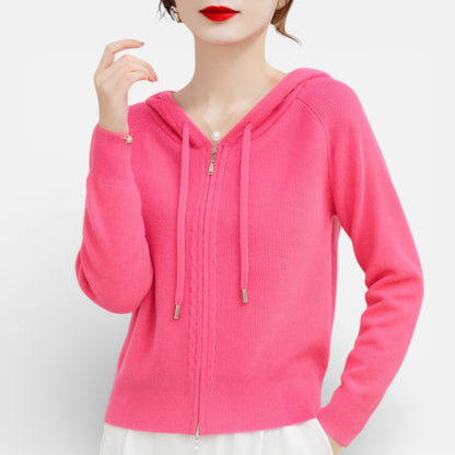 Alina Loft - Sweat à Capuche Tricoté Élégant et Confortable