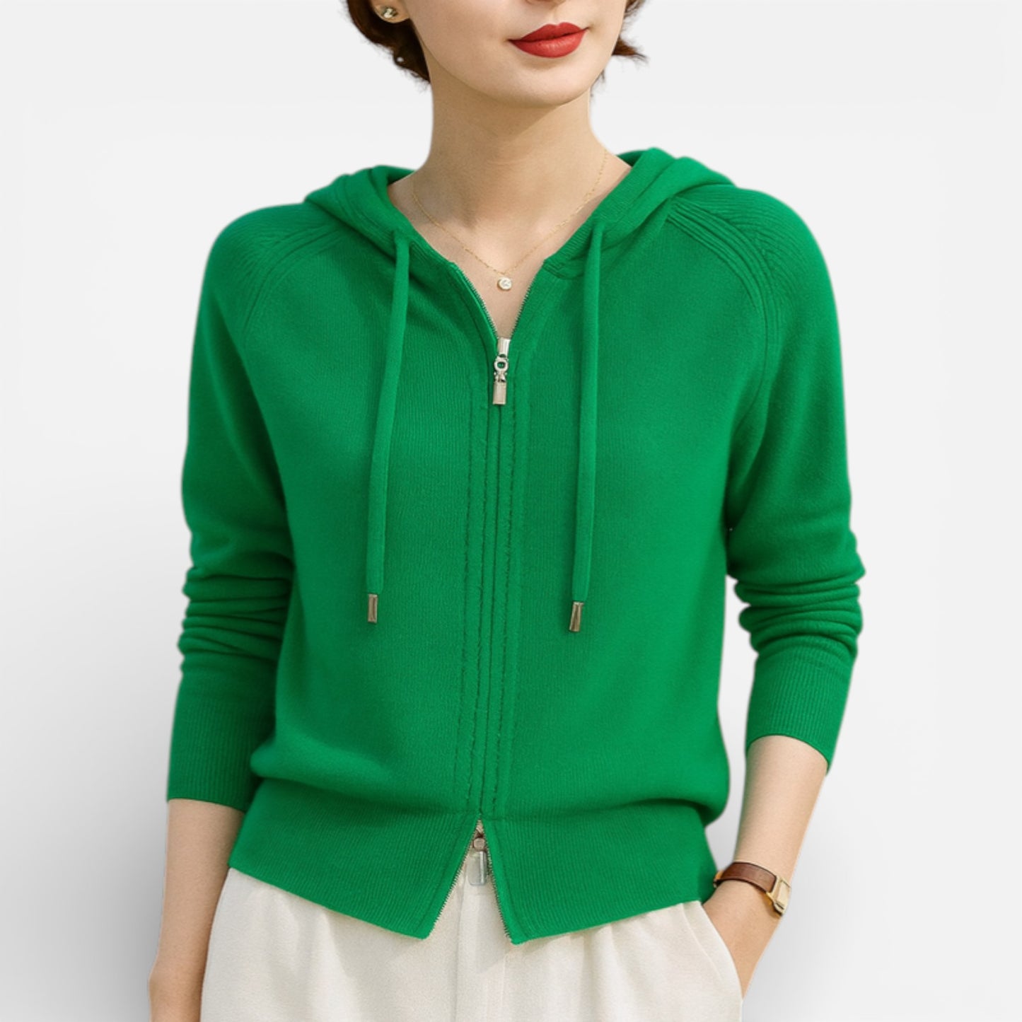 Alina Loft - Sweat à Capuche Tricoté Élégant et Confortable