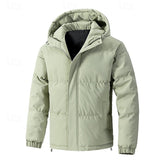 Veste d'hiver matelassée pour hommes avec capuche - Élégance et confort