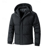 Veste d'hiver matelassée pour hommes avec capuche - Élégance et confort