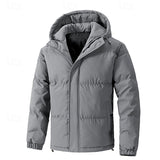 Veste d'hiver matelassée pour hommes avec capuche - Élégance et confort