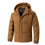 Veste d'hiver matelassée pour hommes avec capuche - Élégance et confort