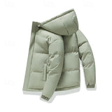 Veste d'hiver matelassée pour hommes avec capuche - Élégance et confort