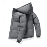 Veste d'hiver matelassée pour hommes avec capuche - Élégance et confort