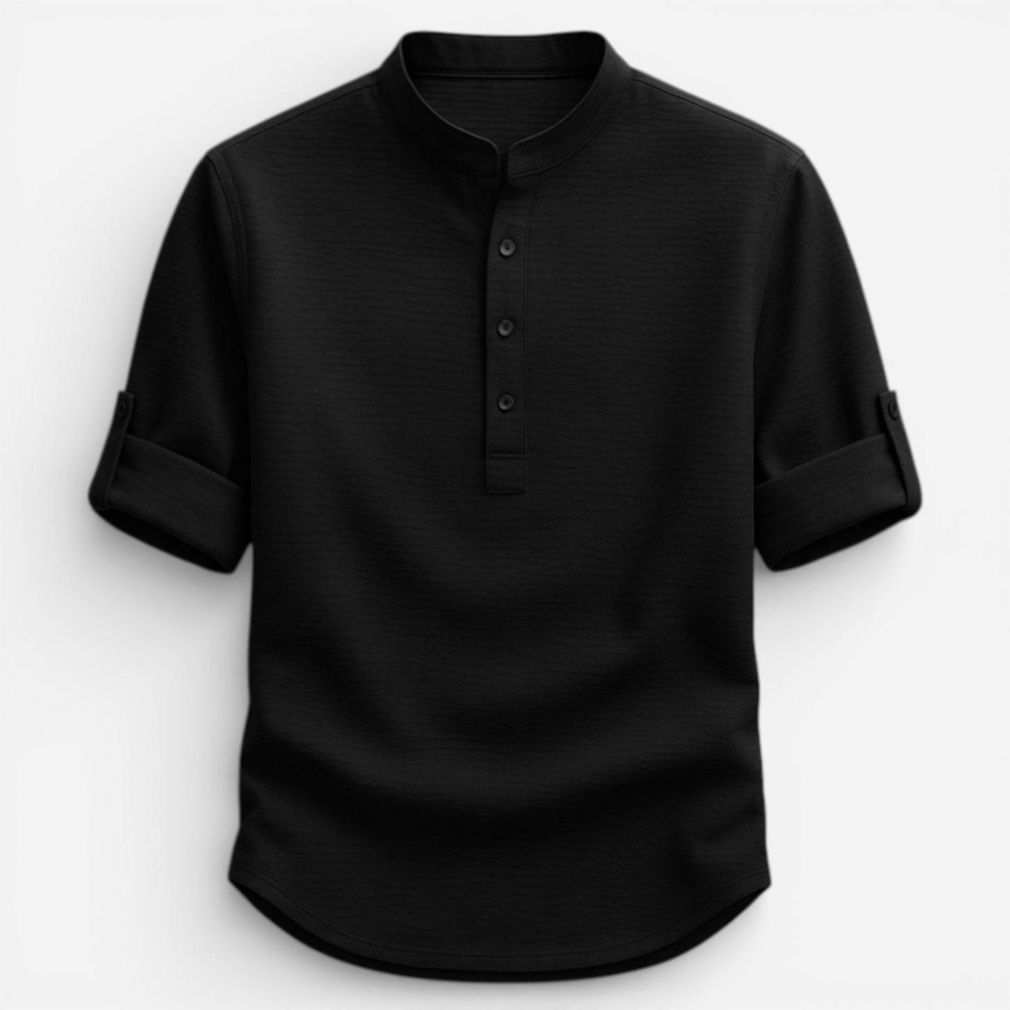 Hudson Henley Shirt - Chemise élégante en coton bio, confort optimal