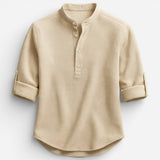 Hudson Henley Shirt - Chemise élégante en coton bio, confort optimal
