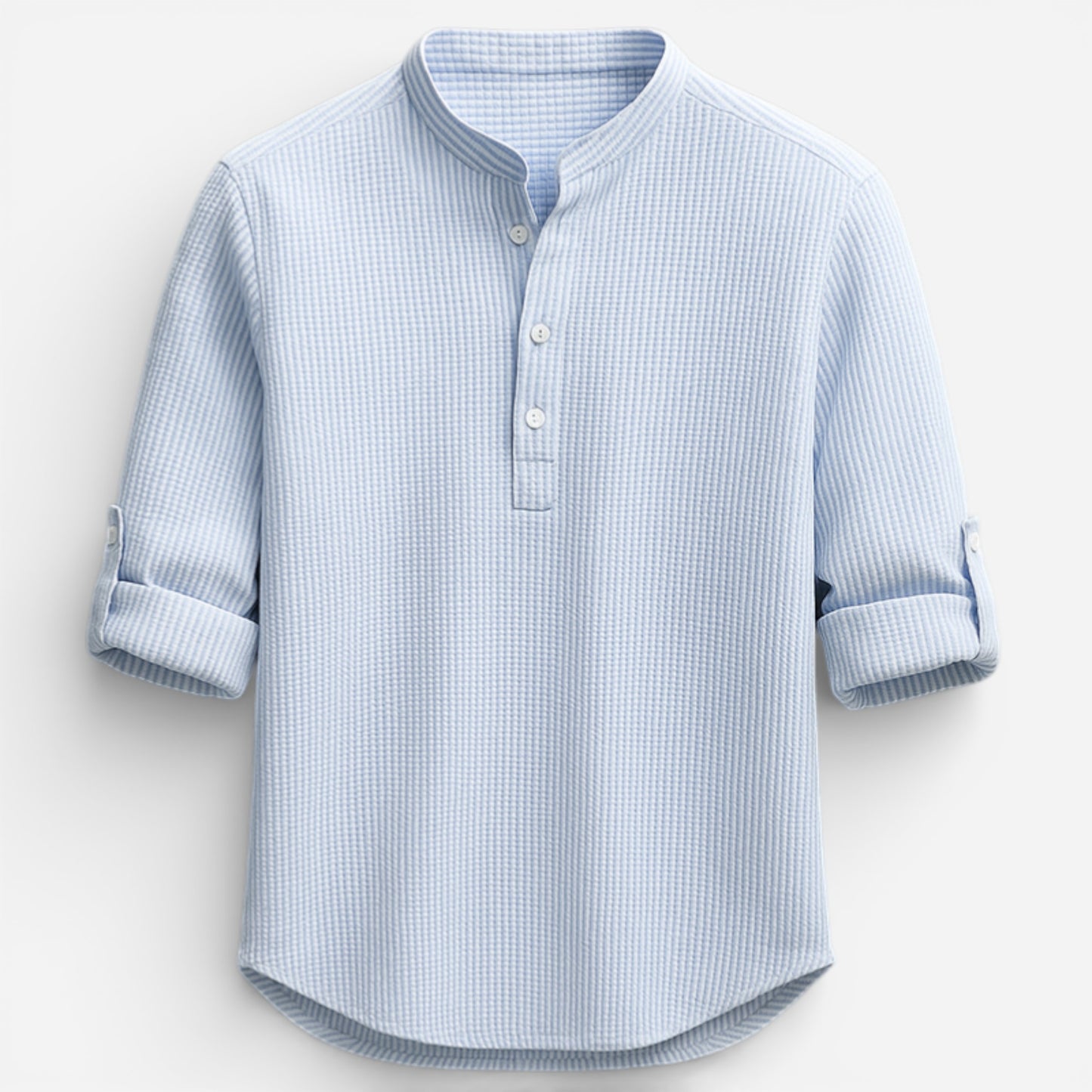 Hudson Henley Shirt - Chemise élégante en coton bio, confort optimal