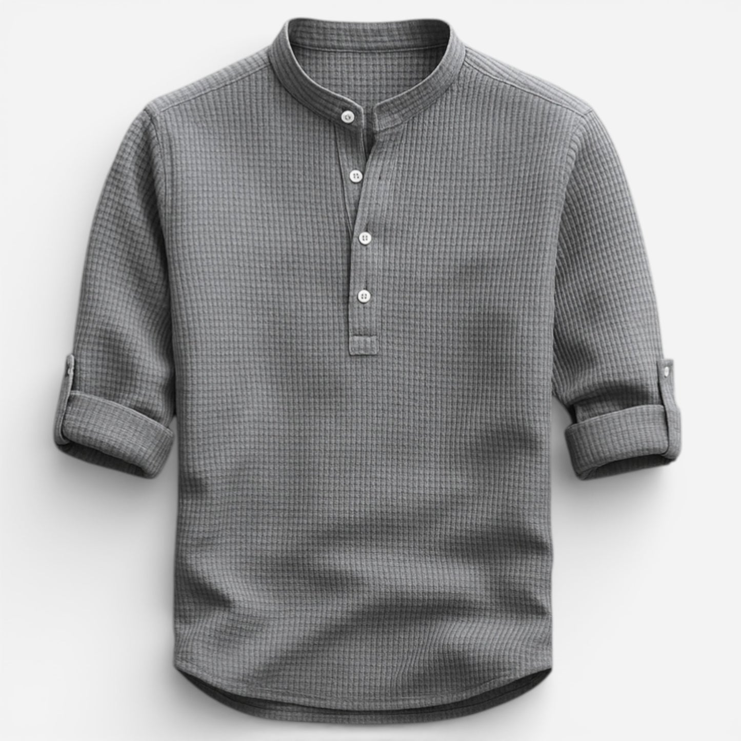 Hudson Henley Shirt - Chemise élégante en coton bio, confort optimal