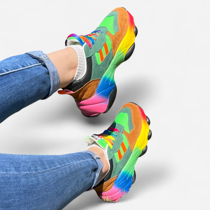 Chaussures Orthopédiques Arc-en-Ciel pour Femmes - Confort & Style