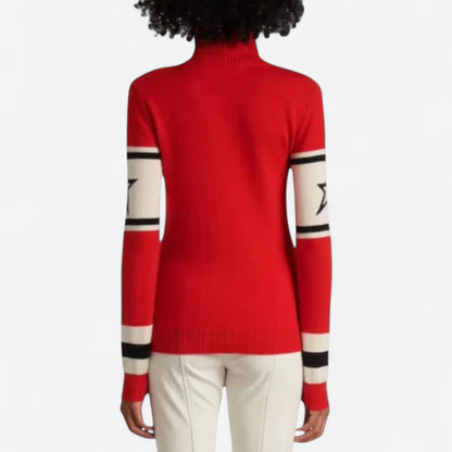 Pull en laine mérinos pour femmes - Turtleneck après-ski élégant