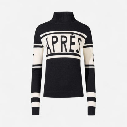 Pull en laine mérinos pour femmes - Turtleneck après-ski élégant
