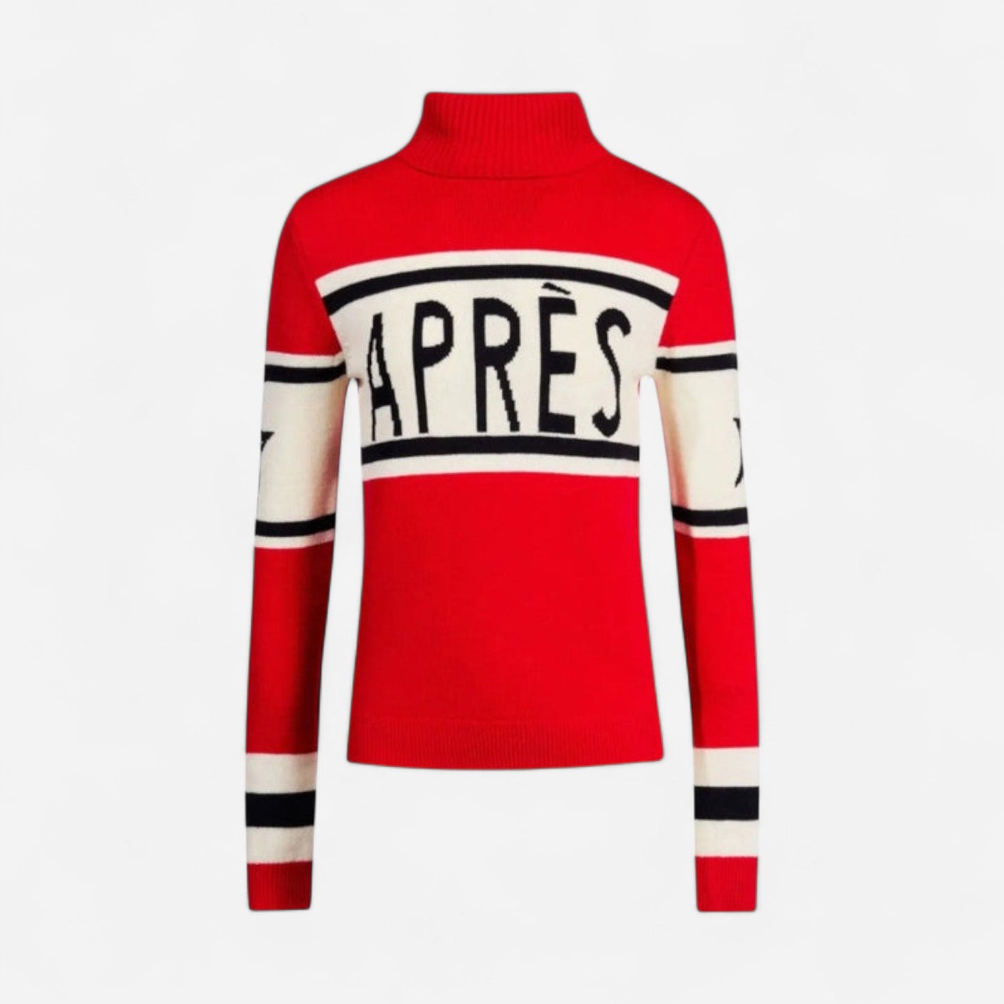 Pull en laine mérinos pour femmes - Turtleneck après-ski élégant