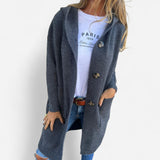 Ursule - Cardigan Long Élégant en Maille pour un Style Raffiné