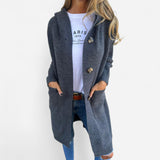 Ursule - Cardigan Long Élégant en Maille pour un Style Raffiné
