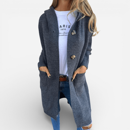 Monica - Cardigan Long et Élégant pour Femmes, Chic et Confortable
