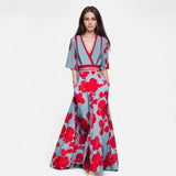 Robe Maxi Florale - Imprimé Éclatant, Tissu Léger et Élégant