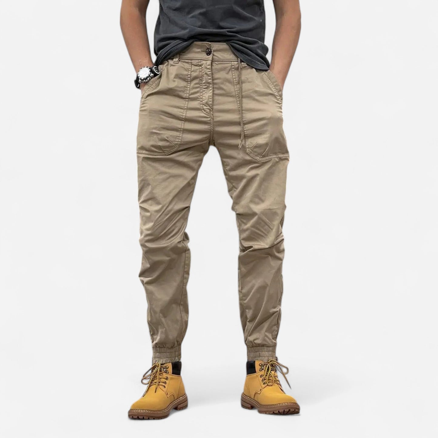 Marco - Pantalon Cargo Extensible avec Poches Pratiques et Élégantes