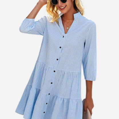 Elaine - Robe Midi Flottante pour un Style Éblouissant