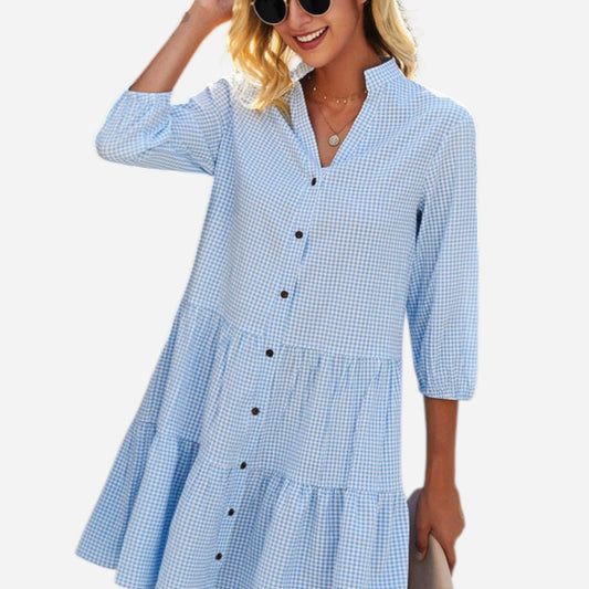 Elaine - Robe Midi Flottante pour un Style Éblouissant