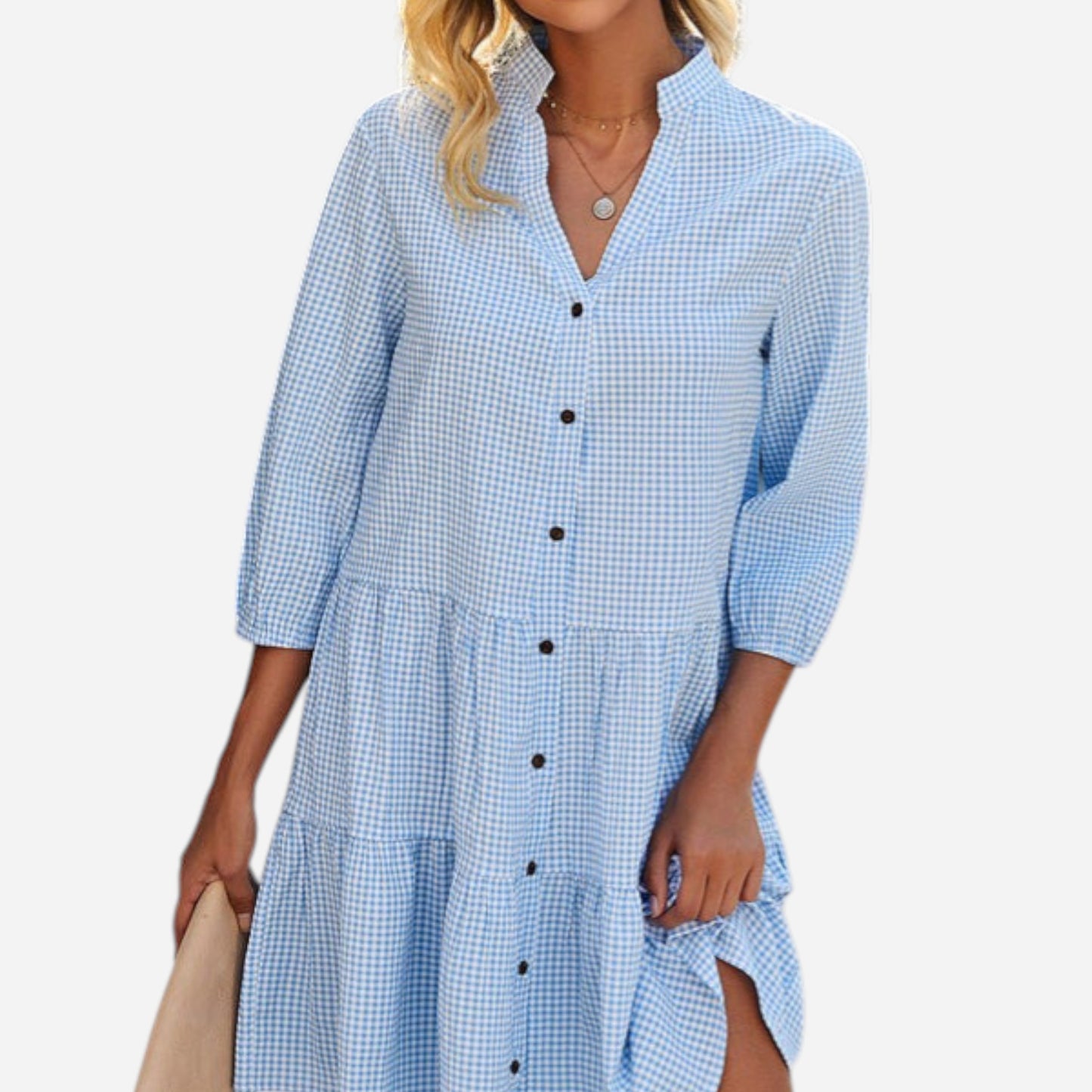 Elaine - Robe Midi Flottante pour un Style Éblouissant