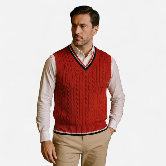 Old Money - Gilet Essentiel en Tricot Élégant et Chic