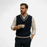 Old Money - Gilet Essentiel en Tricot Élégant et Chic