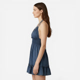 Robe d'été légère pour femme, décolleté en V, bretelles fines