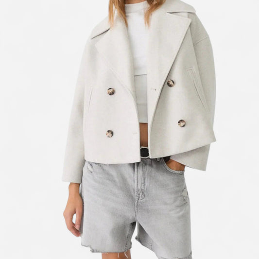 Veste Femme Courte Croisée - Élégance et Confort au Quotidien