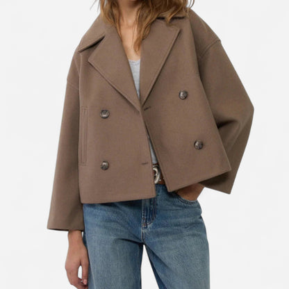 Veste Femme Courte Croisée - Élégance et Confort au Quotidien