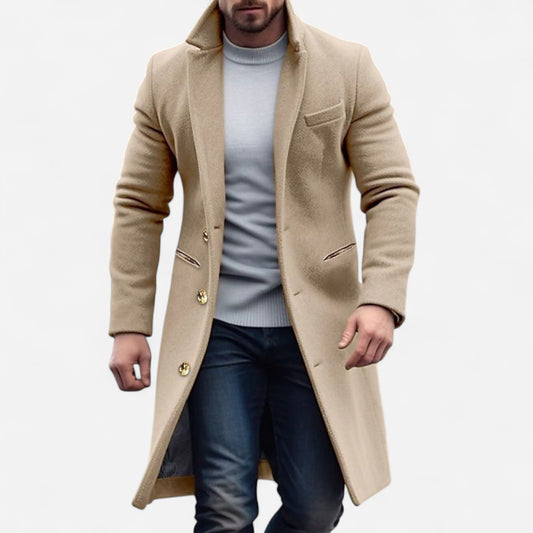 Manteau en Laine Pour Homme - Élégance Hivernale Classique