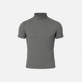 T-shirt Col Roulé Casual Solide - Élégance et Confort au Quotidien