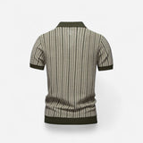 Polo en Tricot Rayé - Élégance et Confort Inégalés