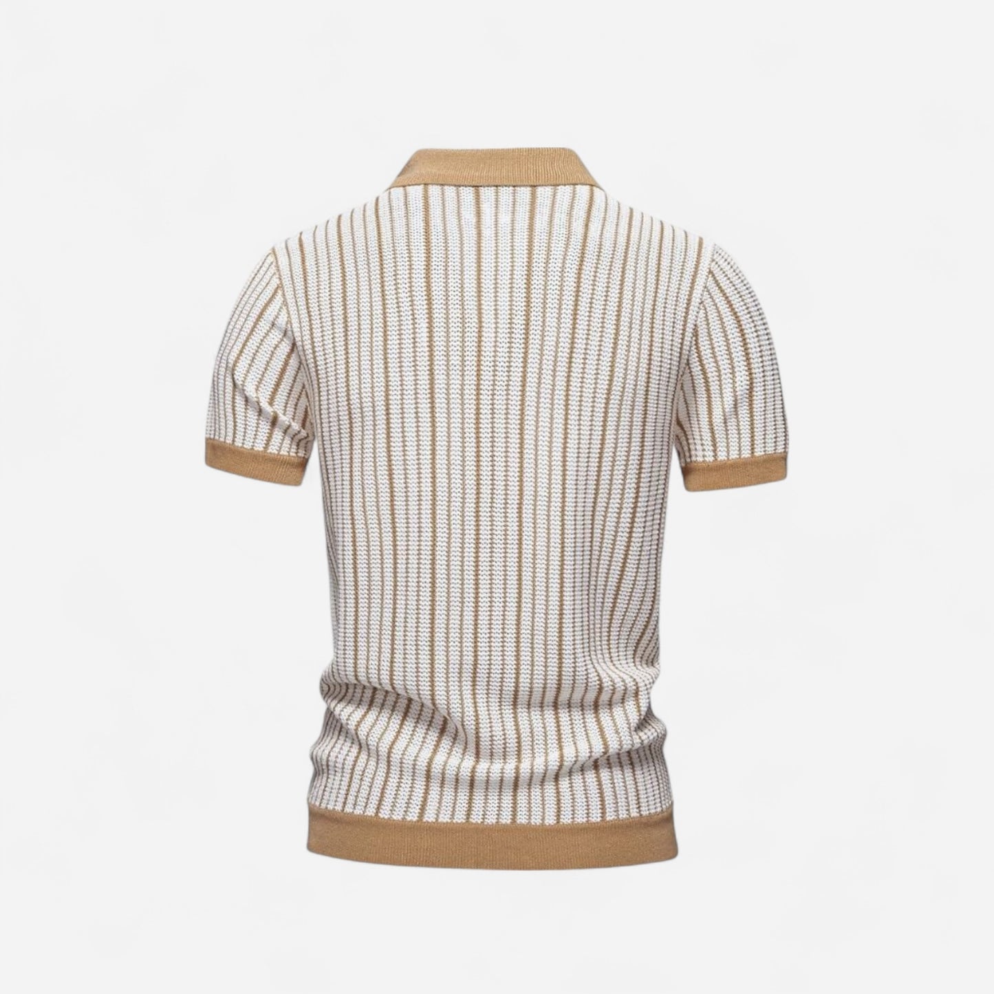 Polo en Tricot Rayé - Élégance et Confort Inégalés