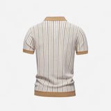 Polo en Tricot Rayé - Élégance et Confort Inégalés