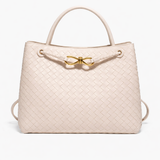 Sac Cabas Tissé en Cuir Vegan Doux – Élégance Quotidienne