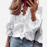 Lena – Blouse à col en V froncé, élégante et tendance