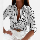 Elisa - Blouse Classique à Col, Élégance et Confort au Quotidien