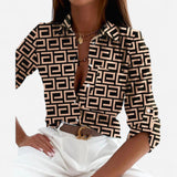 Elisa - Blouse Classique à Col, Élégance et Confort au Quotidien