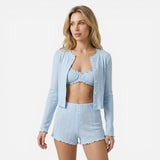 Ensemble Femme 3 Pièces : Cardigan Tricoté & Tenue Coordonnée