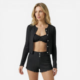 Ensemble Femme 3 Pièces : Cardigan Tricoté & Tenue Coordonnée