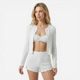 Ensemble Femme 3 Pièces : Cardigan Tricoté & Tenue Coordonnée