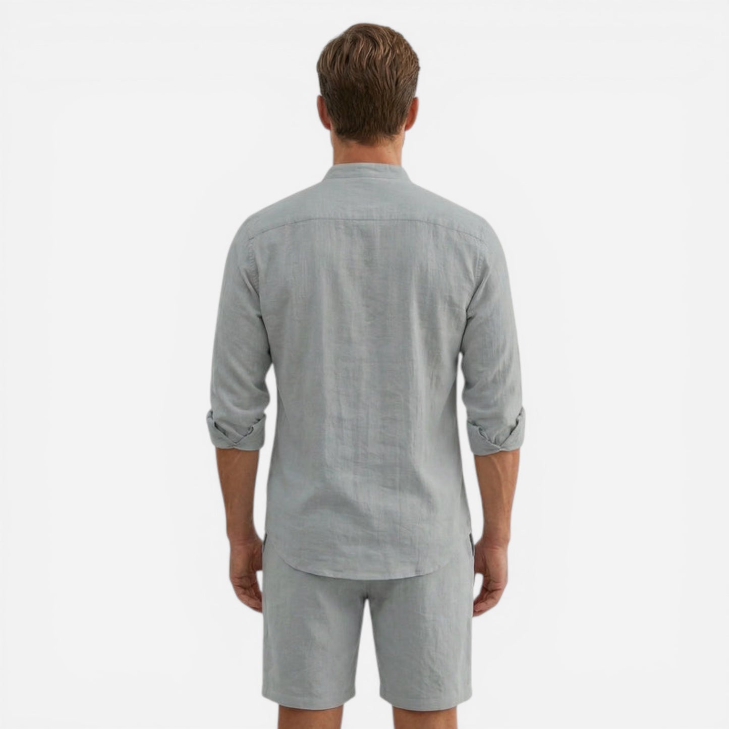 Ensemble décontracté pour homme : chemise et short été élégant