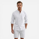 Ensemble décontracté pour homme : chemise et short été élégant
