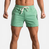 Shorts en coton pour homme avec cordon élastique et poches - Style été