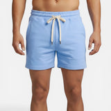 Shorts en coton pour homme avec cordon élastique et poches - Style été